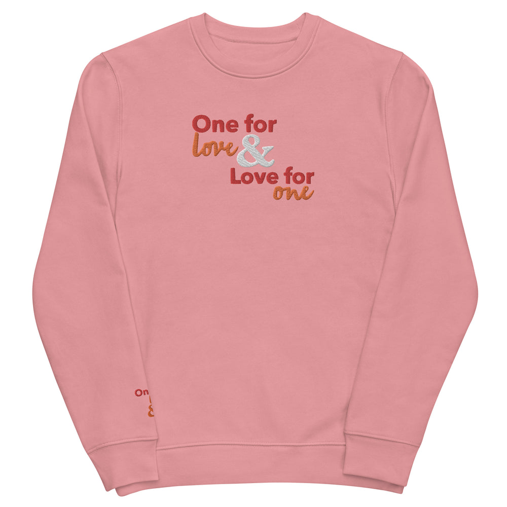 
                  
                    One love sweatshirt éco-responsable unisexe
                  
                
