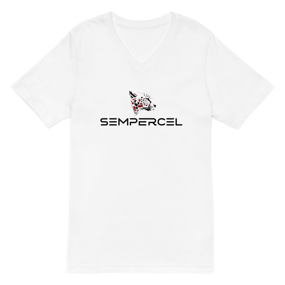 JAGUAR SPIRIT T-shirt Unisexe à Manches Courtes et Col V