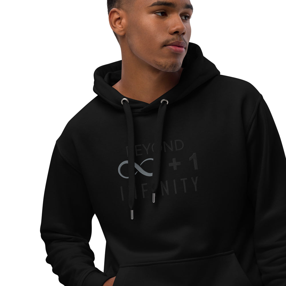 
                  
                    BEYOND INFINITY eco-friendly premium embroidered hooded sweatshirt
                  
                