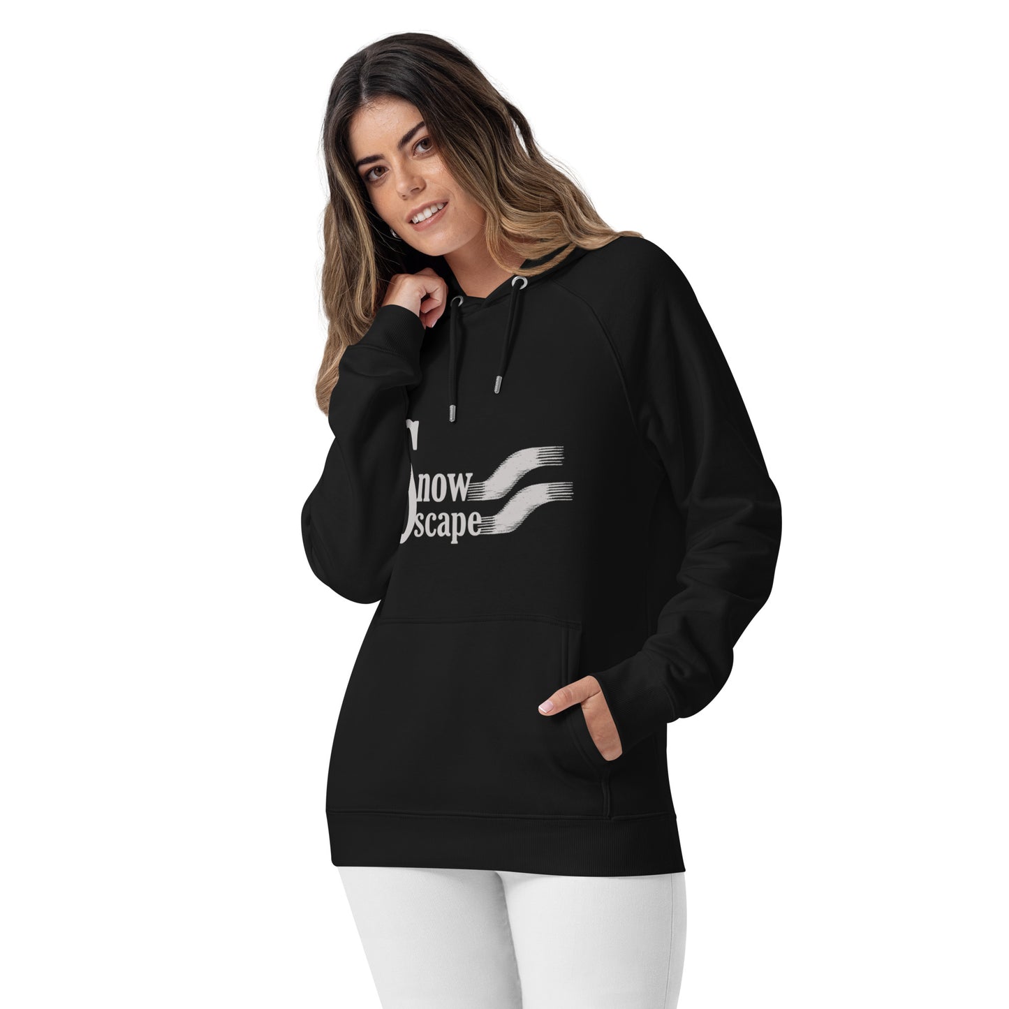
                  
                    Snowscape Sweat à capuche écologique Raglan unisexe
                  
                