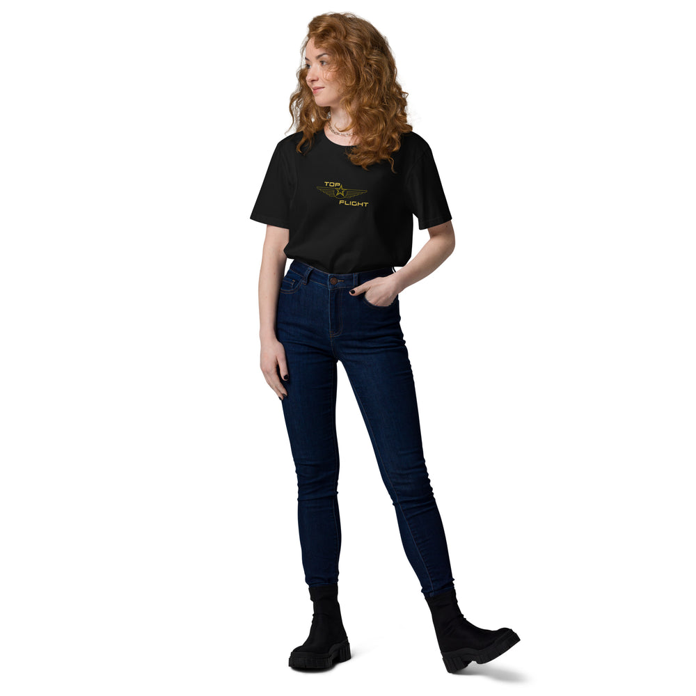 
                  
                    TOP FLIGHT the stylish unisex organic cotton T-shirt
                  
                