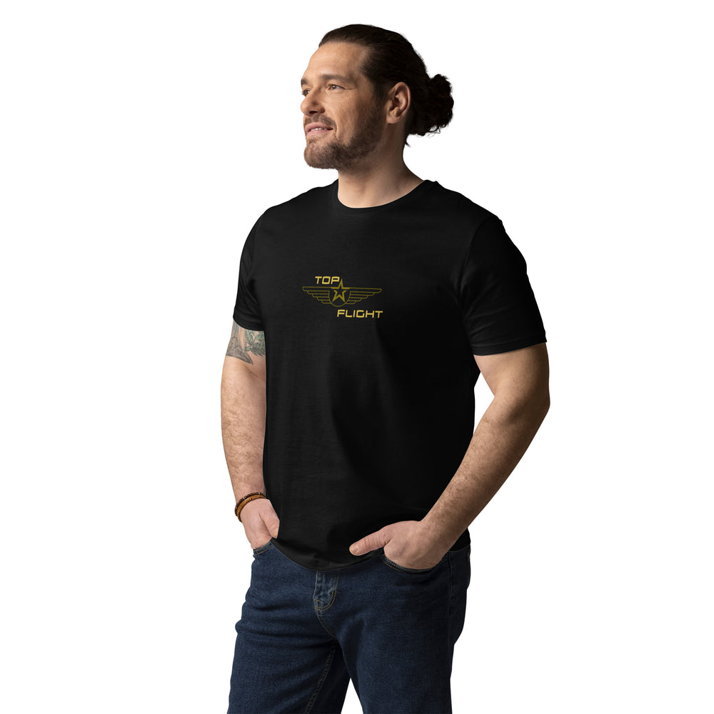 
                  
                    TOP FLIGHT the stylish unisex organic cotton T-shirt
                  
                