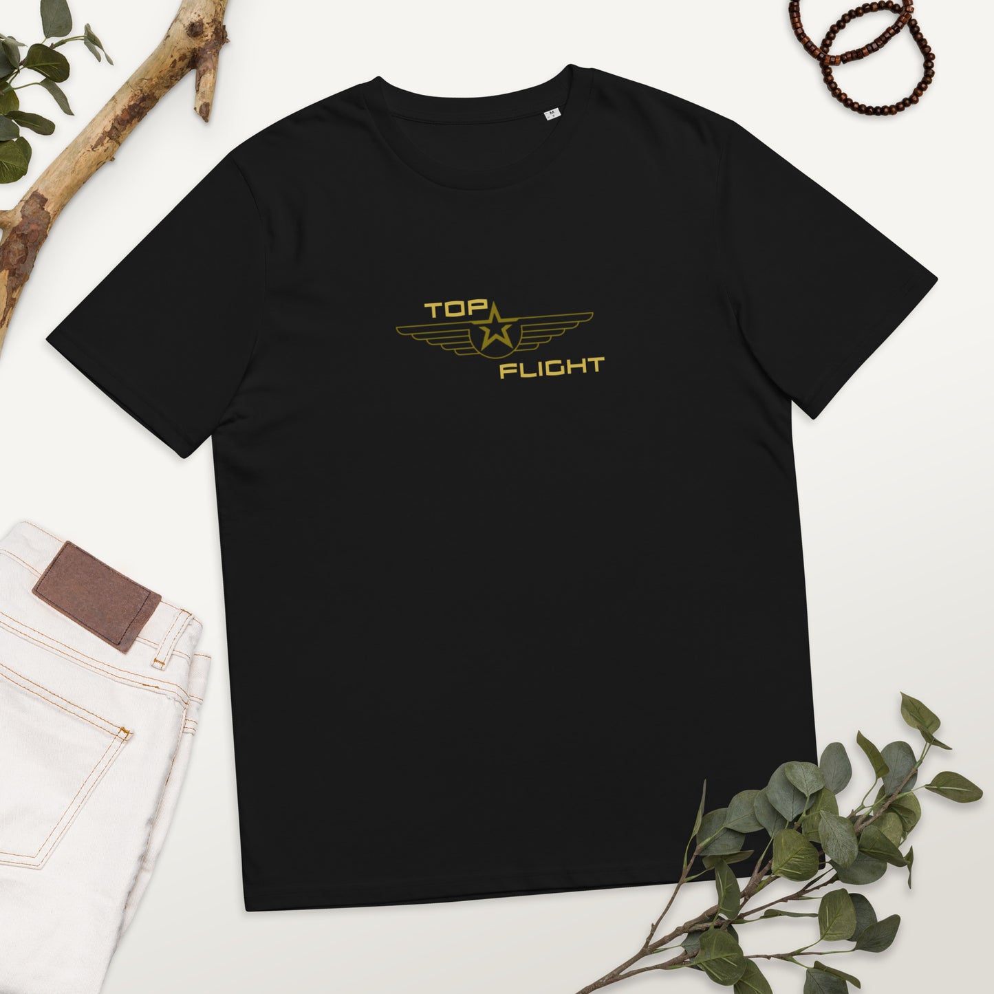 
                  
                    TOP FLIGHT the stylish unisex organic cotton T-shirt
                  
                