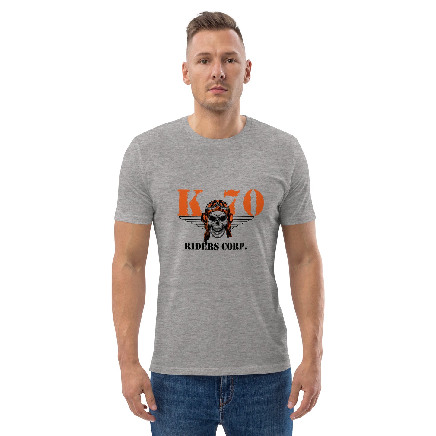 
                  
                    K70 Riders T-shirt unisexe en coton biologique
                  
                