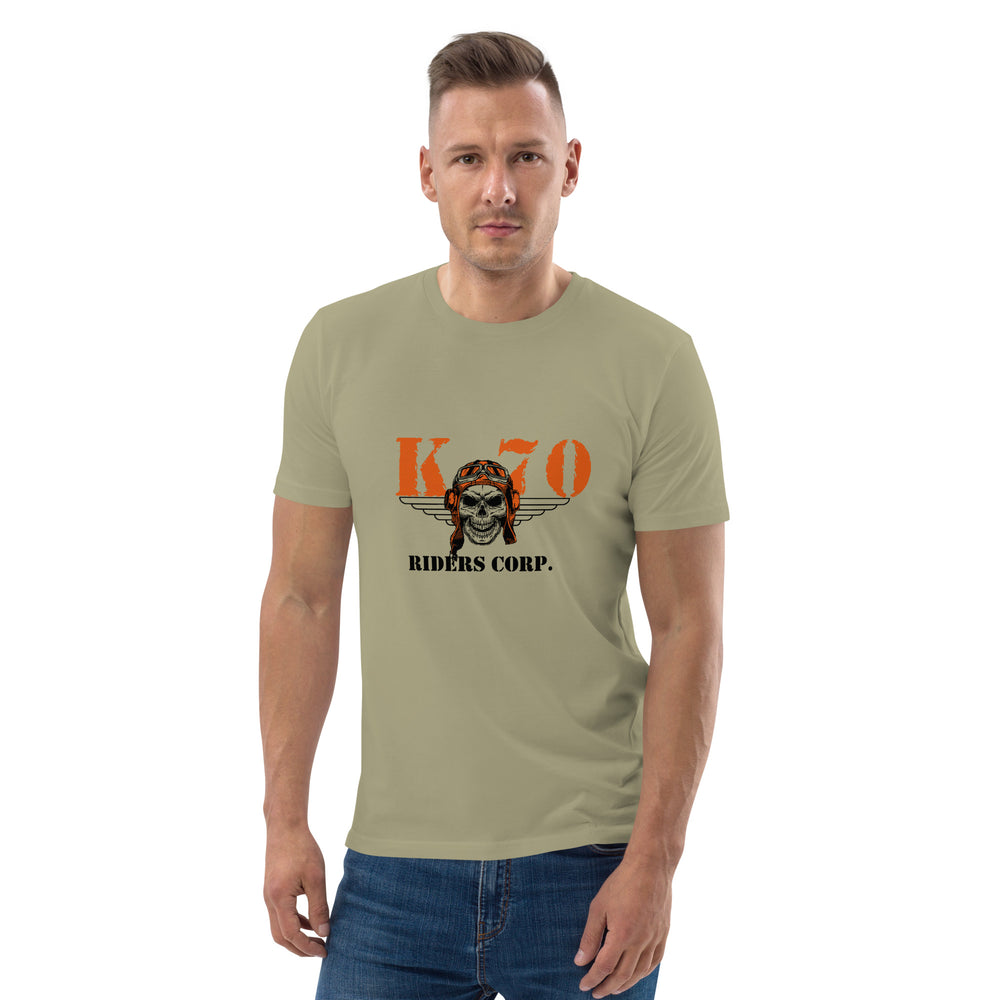 
                  
                    K70 Riders T-shirt unisexe en coton biologique
                  
                