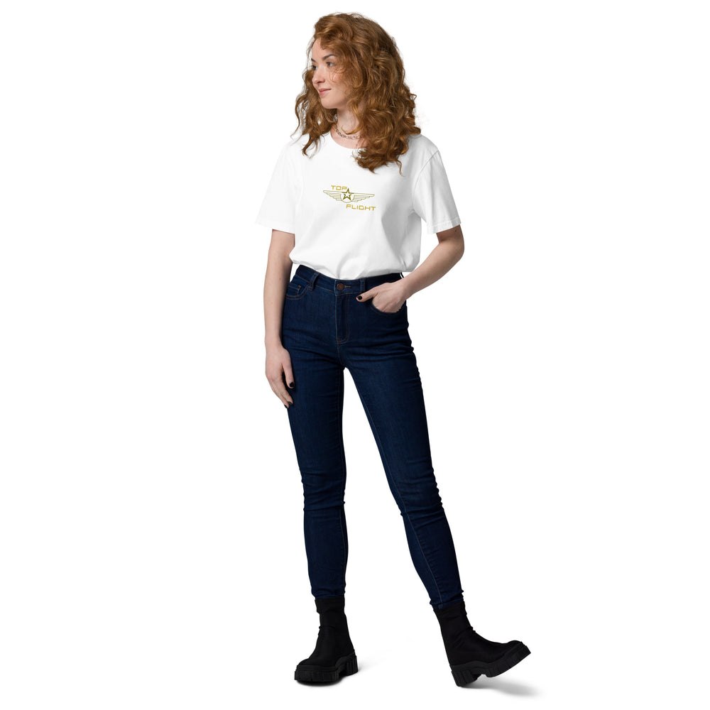 
                  
                    TOP FLIGHT the stylish unisex organic cotton T-shirt
                  
                