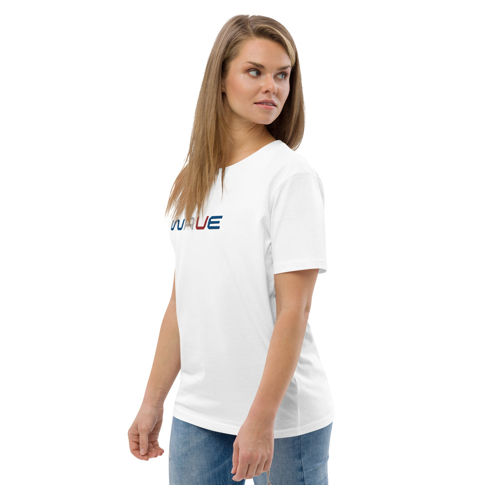 
                  
                    WAVE T-shirt unisexe en coton biologique brodé
                  
                