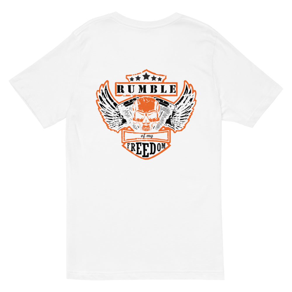 
                  
                    Rumble of Freedom Unisex Short Sleeve V-Neck T-Shirt
                  
                